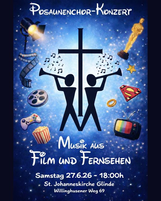 „Musik aus Film und Fernsehen“ mit dem Posaunenchor Glinde/Neuschönningstedt